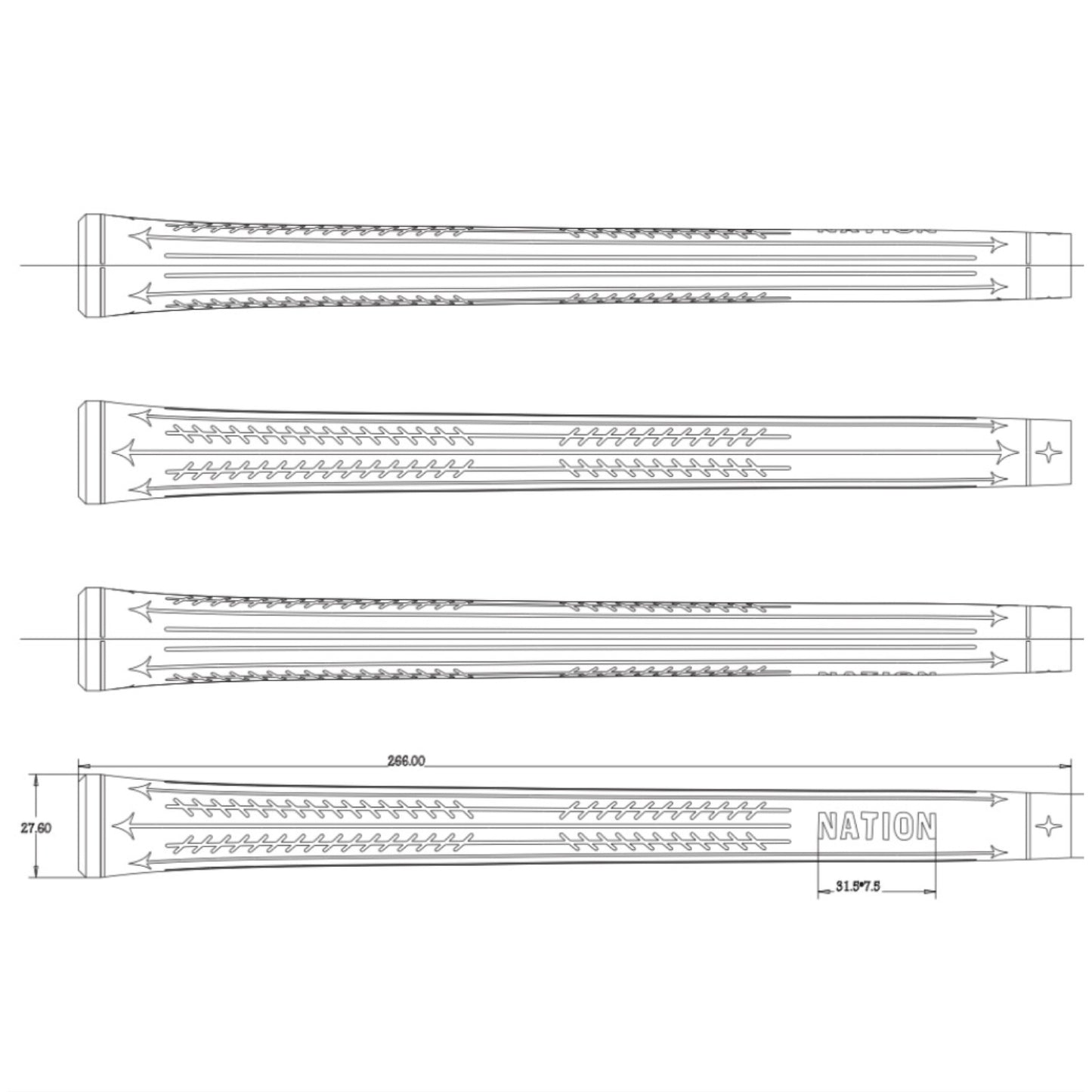 The Perfecto Crème Half-Cord Midsize