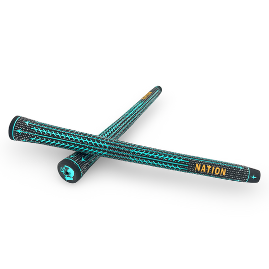 The Perfecto Cord-Tac Golf Grip (Teal Mid Size)