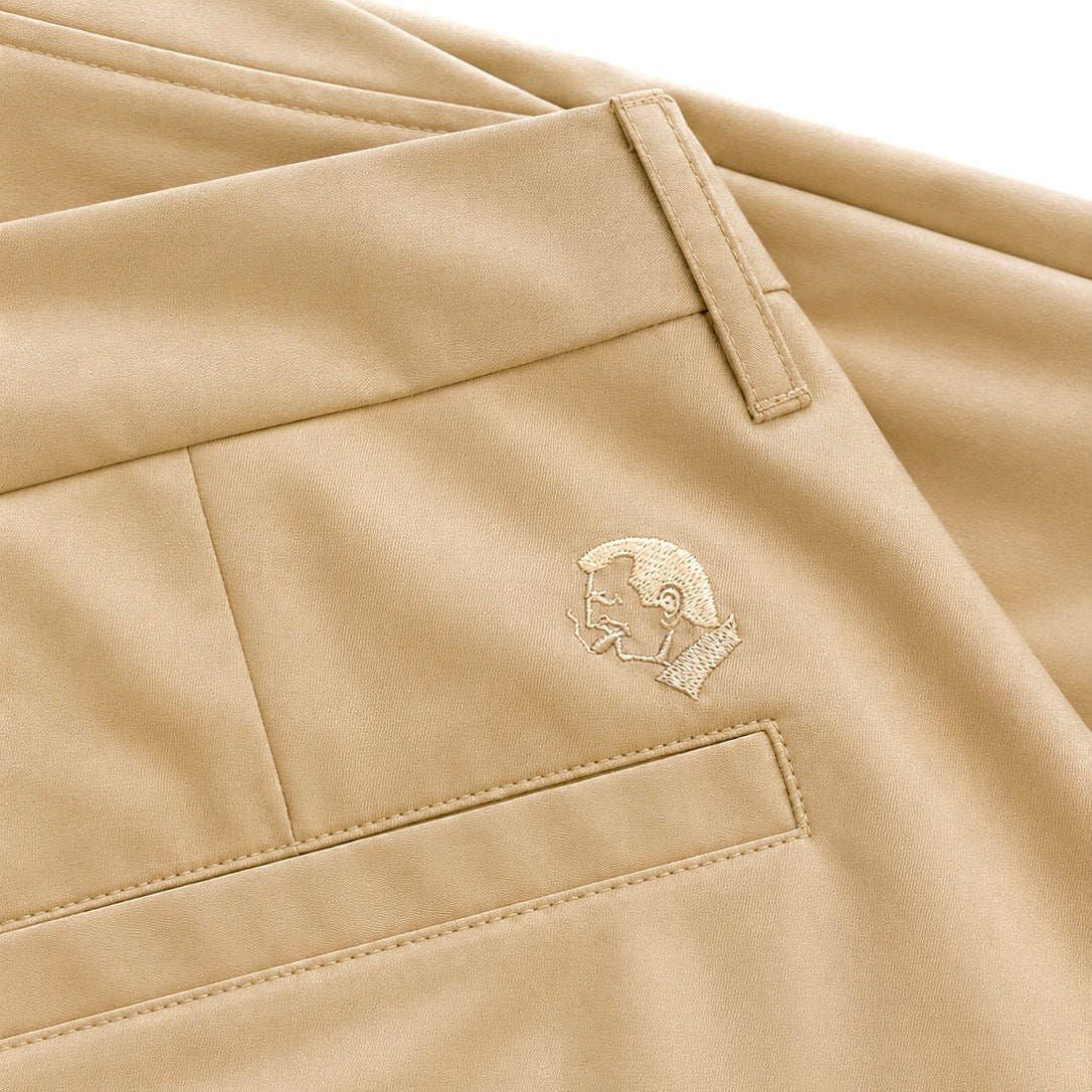 The TK Pleated Trouser in Khaki