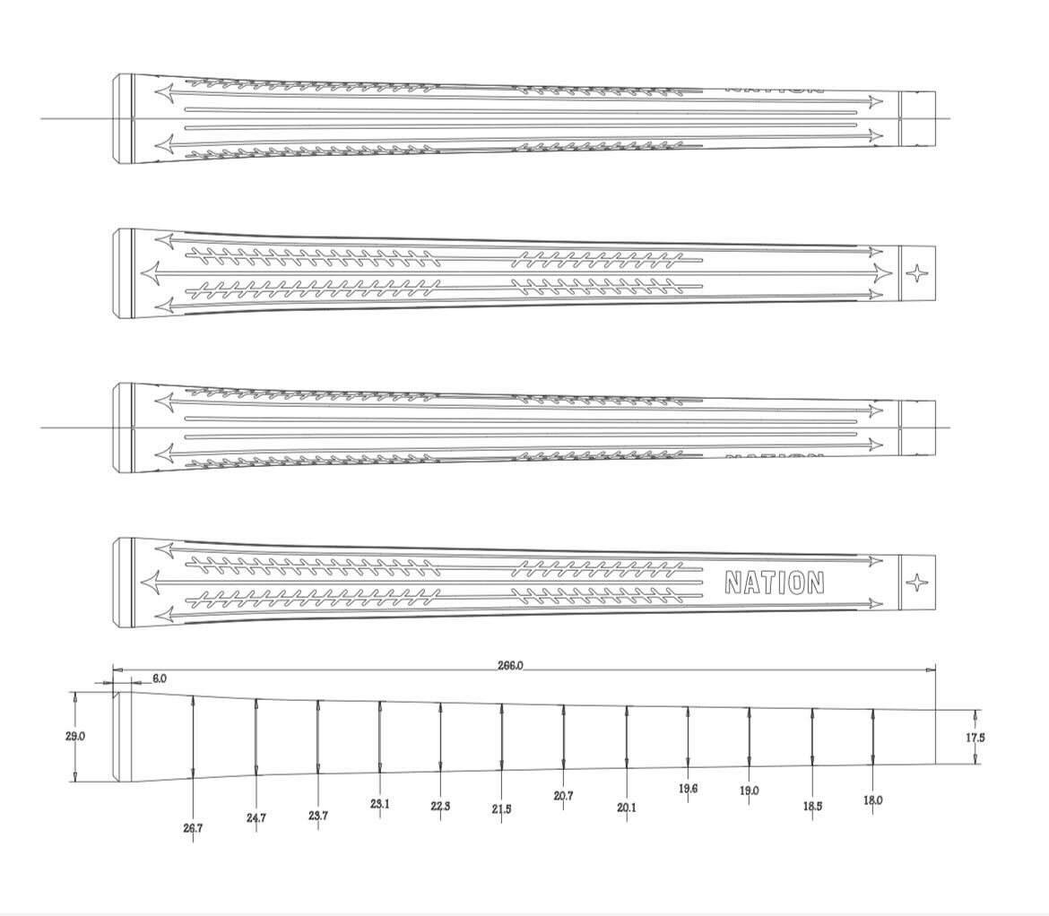 The Perfecto Cord-Tac Golf Grip (Teal Mid Size)