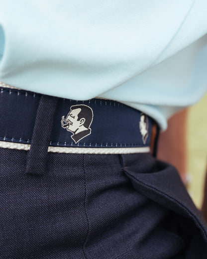 The Gator Ribbon Belt (Navy)