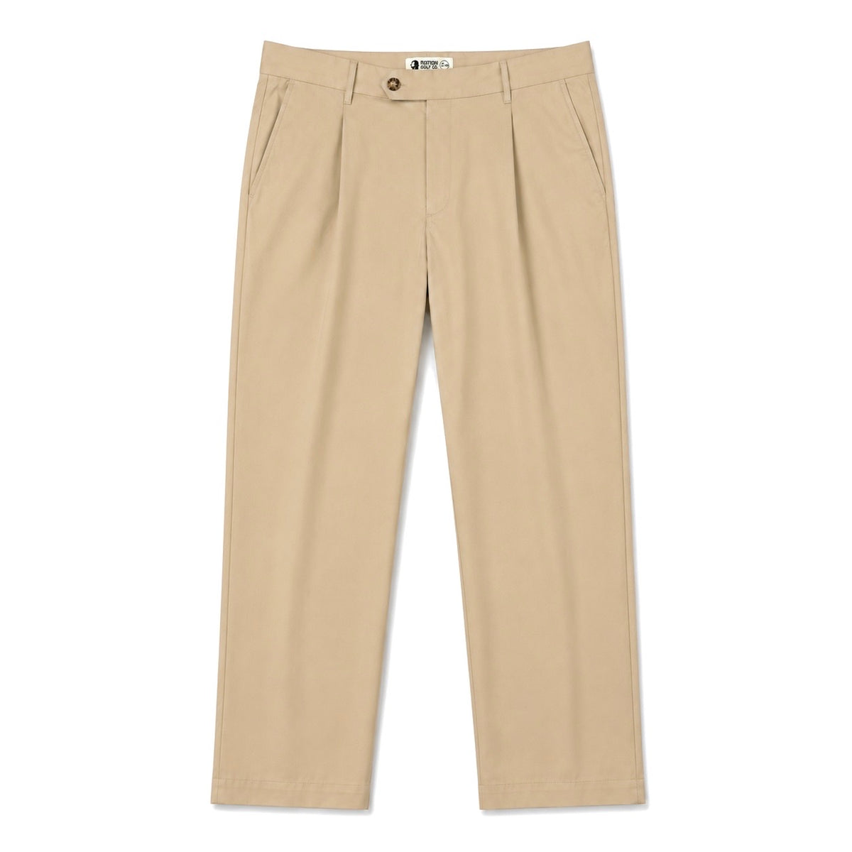 The TK Pleated Trouser in Khaki