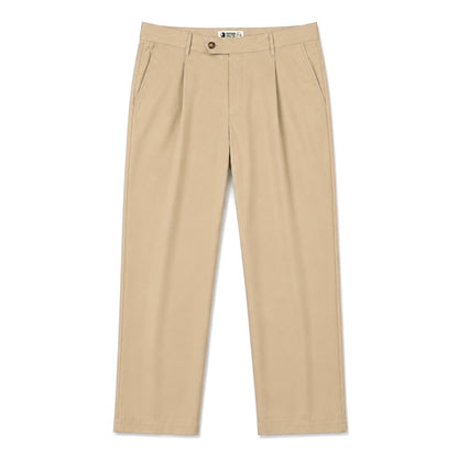 The TK Pleated Trouser in Khaki