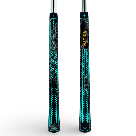The Perfecto Cord-Tac Golf Grip (Teal Mid Size)
