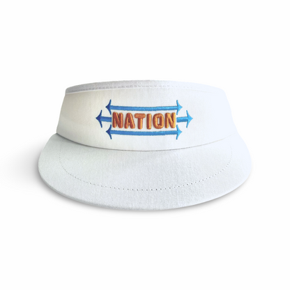 The Perfecto White Tour Visor